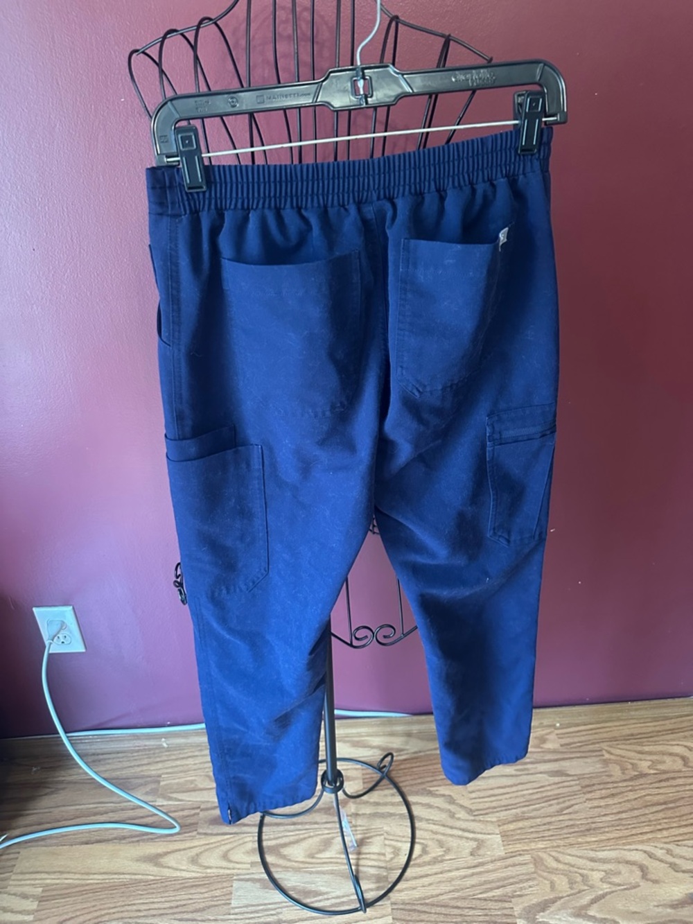 Figs Navy Drawstring Cargo Sweatpants - Picture 10 of 13